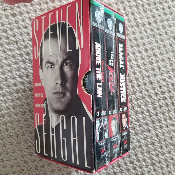 Steven Seagal Movies Trilogy VHS Videos 3 pk Rare - Picture 1 of 13